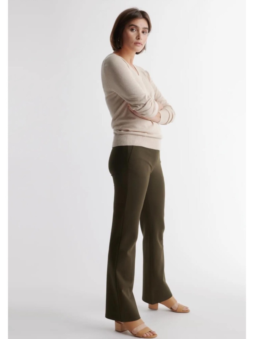 Quince Ultra-Stretch Ponte Bootcut Pants 30" - Picture 2 of 10